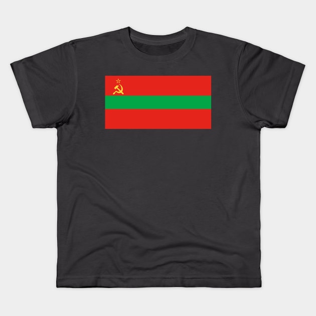 Transnistria Kids T-Shirt by Wickedcartoons